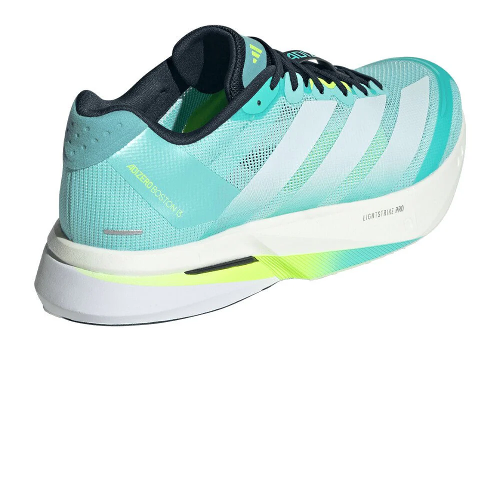Adidas Men's Adizero Boston 13 – flash aqua / cloud white / lucid lemon - Image 3