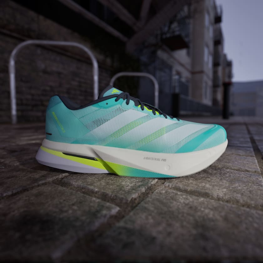 Adidas Men's Adizero Boston 13 – flash aqua / cloud white / lucid lemon - Image 7