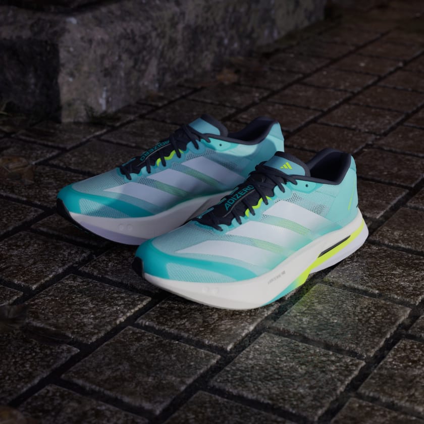 Adidas Men's Adizero Boston 13 – flash aqua / cloud white / lucid lemon - Image 8