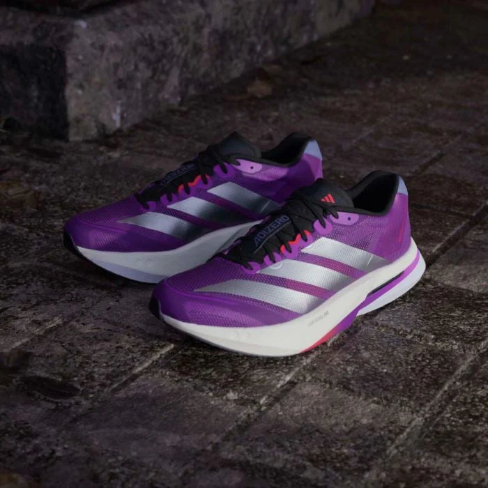 Adidas Men's Adizero Boston 13 – Purple Burst / Silver Met / Lucid Red - Image 6