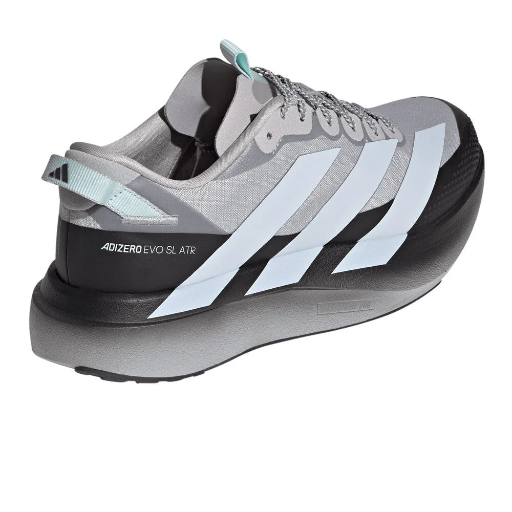 Adidas Men's Adizero Evo SL ATR - Grey Two / Halo Blue / Halo Mint - Image 6