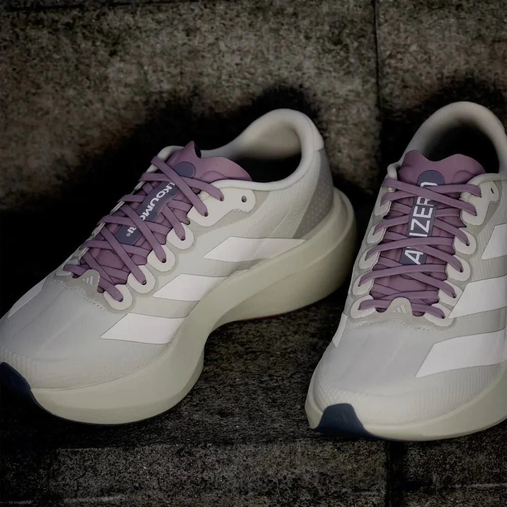 Adidas Men's Adizero Evo SL H.Koumori - Putty Grey / Alumina / Shadow Fig - Image 6
