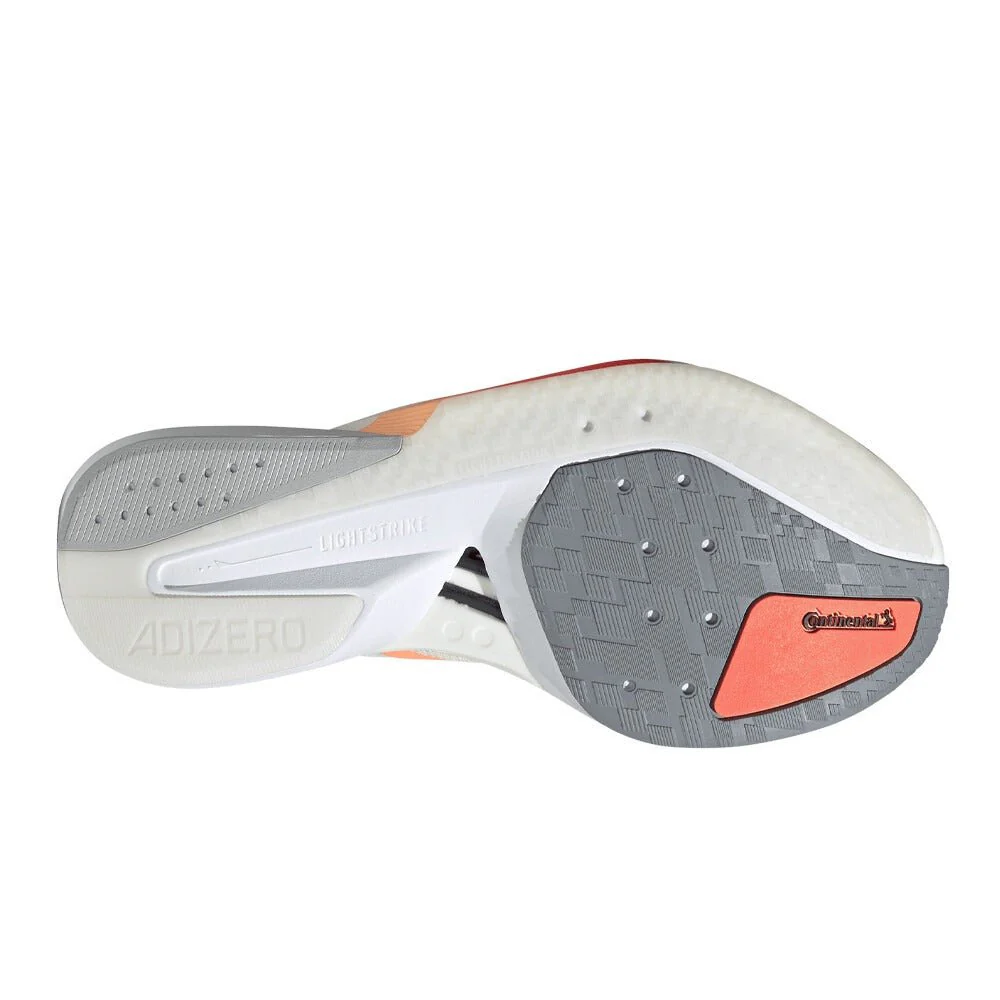 Adidas Women's Adizero Boston 13 - Off White / Beam Orange / Acid Orange - Image 2