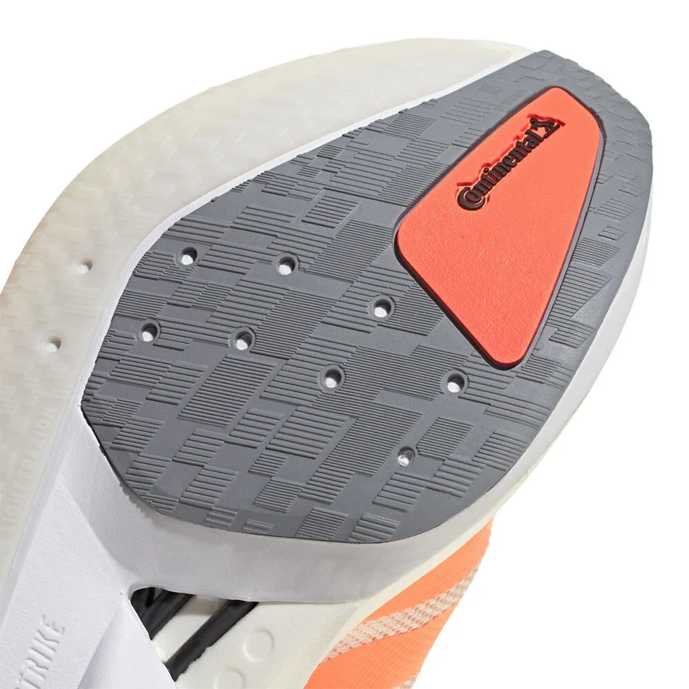 Adidas Women's Adizero Boston 13 - Off White / Beam Orange / Acid Orange - Image 7