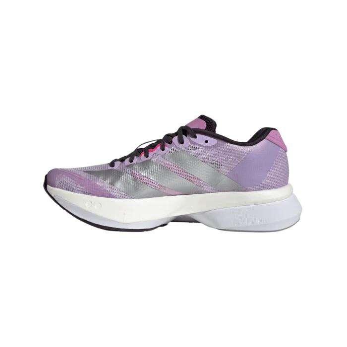 Adidas Women's Adizero Boston 13 - Powder Plum / Silver Metallic / Shock Pink - Image 2