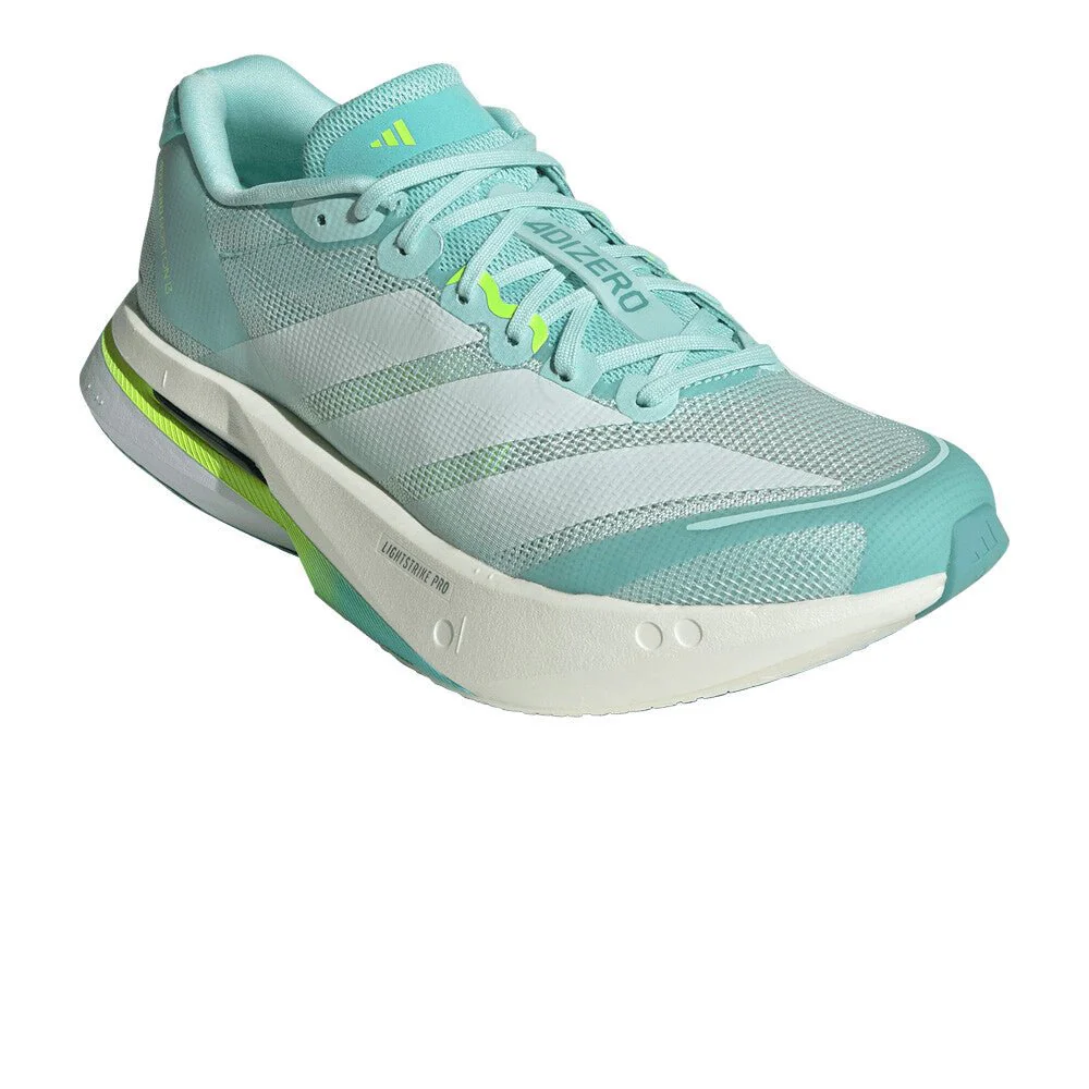 Adidas Women's Adizero Boston 13 - semi flash aqua / zero metalic / lucid lemon - Image 3