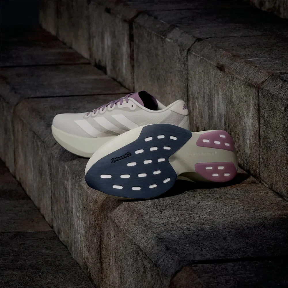 Adidas Women's Adizero EVO SL H.Koumori - Putty Grey / Alumina / Shadow Fig - Image 2