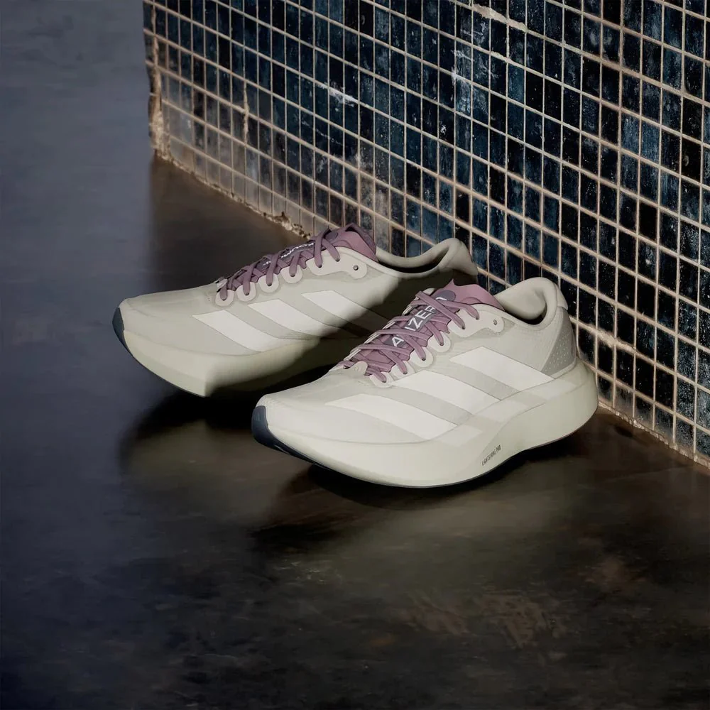 Adidas Women's Adizero EVO SL H.Koumori - Putty Grey / Alumina / Shadow Fig - Image 3