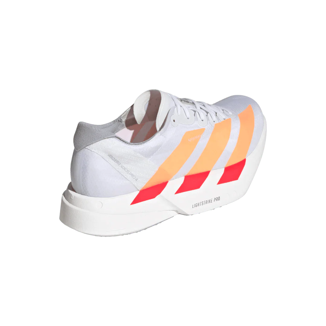 Adidas Women's Adizero Pro 4 -  Footwear White/Beam Orange/Lucid Red - Image 5