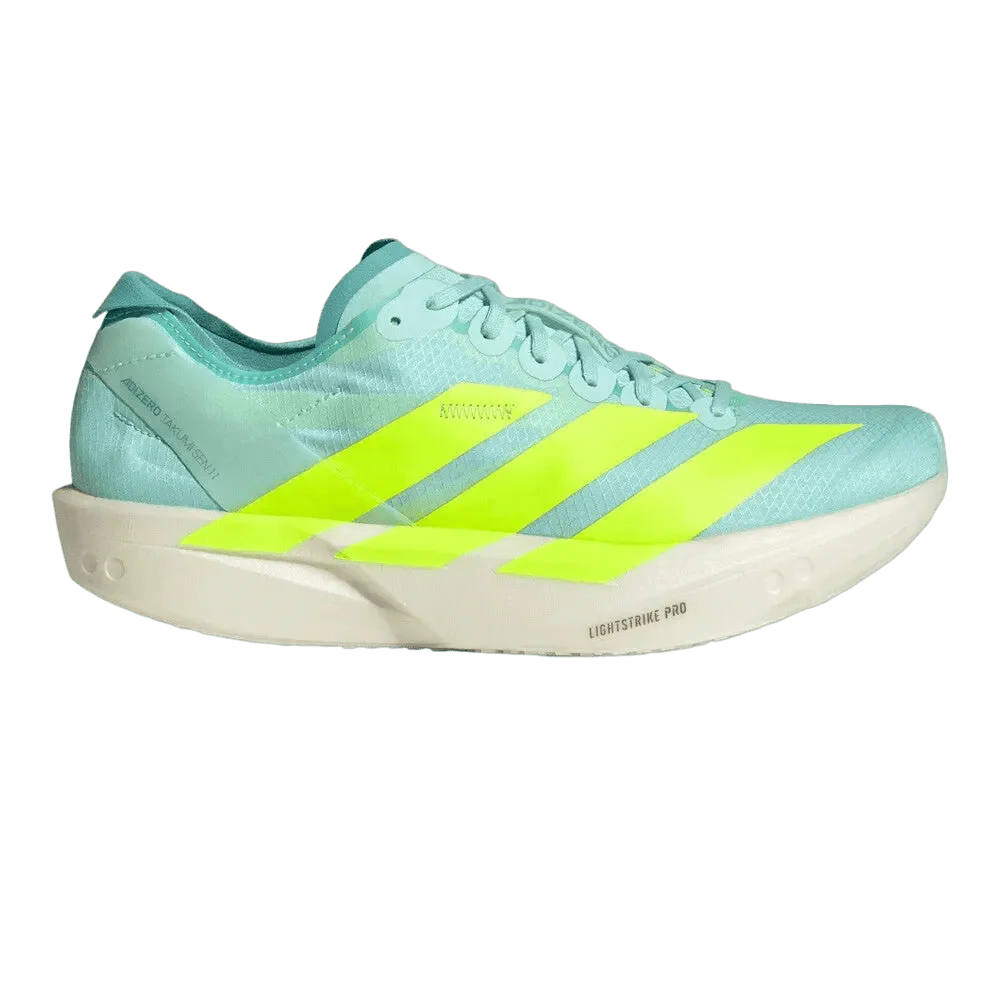 Adidas Women's Adizero Takumi Sen 11 - Semi Flash Aqua / Lucid Lemon / Flash Aqua