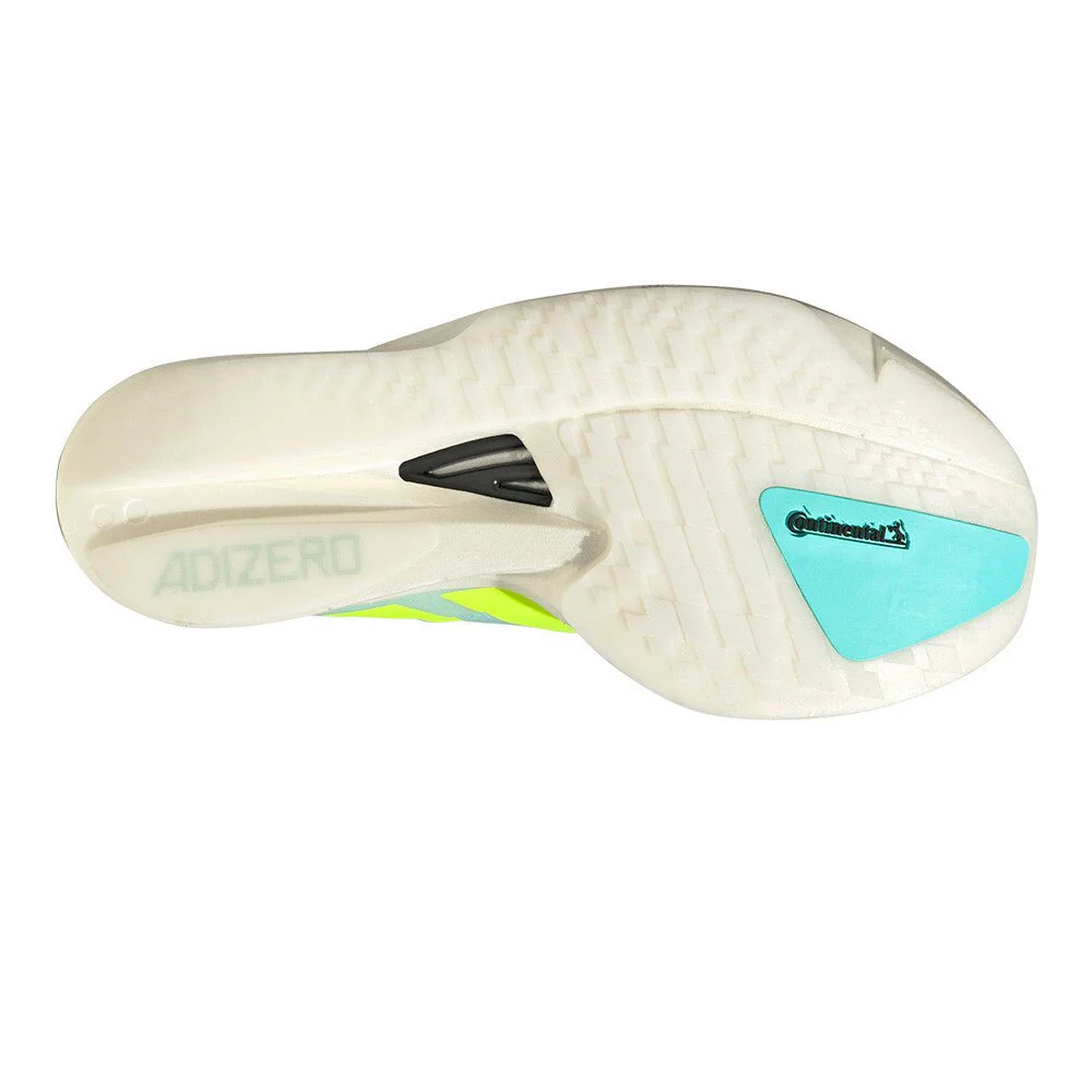 Adidas Women's Adizero Takumi Sen 11 - Semi Flash Aqua / Lucid Lemon / Flash Aqua - Image 2