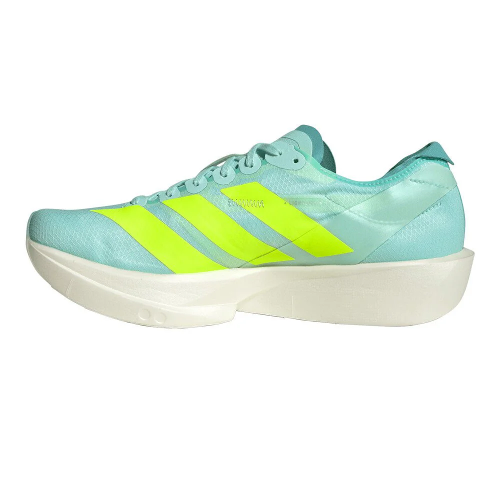 Adidas Women's Adizero Takumi Sen 11 - Semi Flash Aqua / Lucid Lemon / Flash Aqua - Image 3