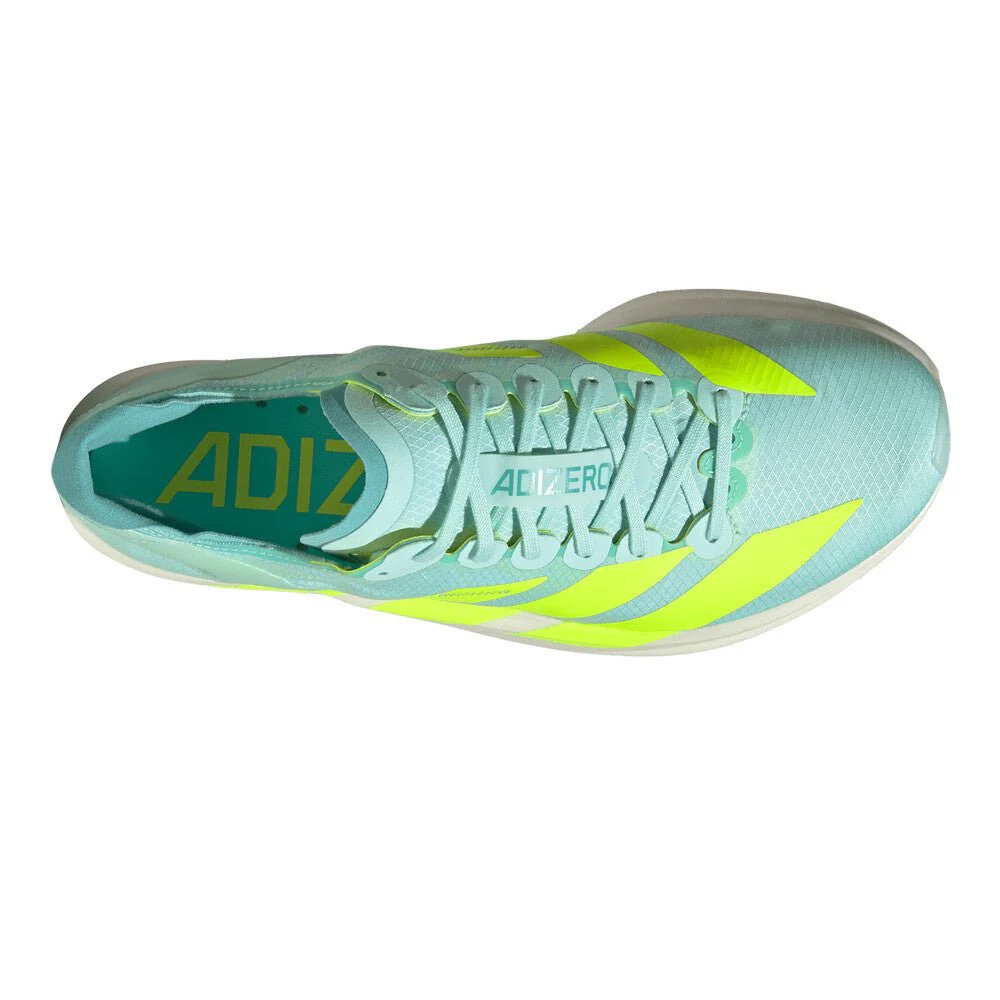 Adidas Women's Adizero Takumi Sen 11 - Semi Flash Aqua / Lucid Lemon / Flash Aqua - Image 4