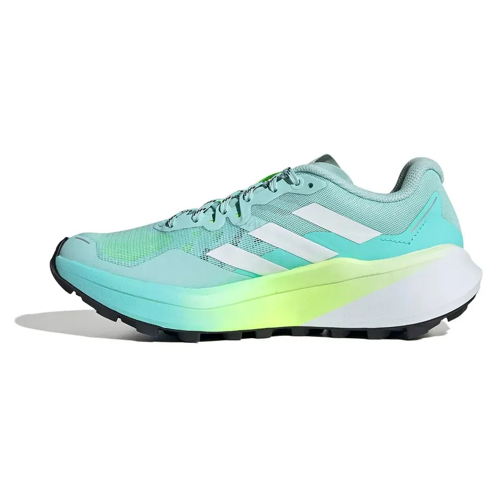 Adidas Women's Terrex Agravic 3 - Semi Flash Aqua / Cloud White / Lucid Lemon - Image 3