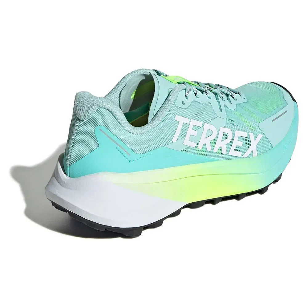 Adidas Women's Terrex Agravic 3 - Semi Flash Aqua / Cloud White / Lucid Lemon - Image 4