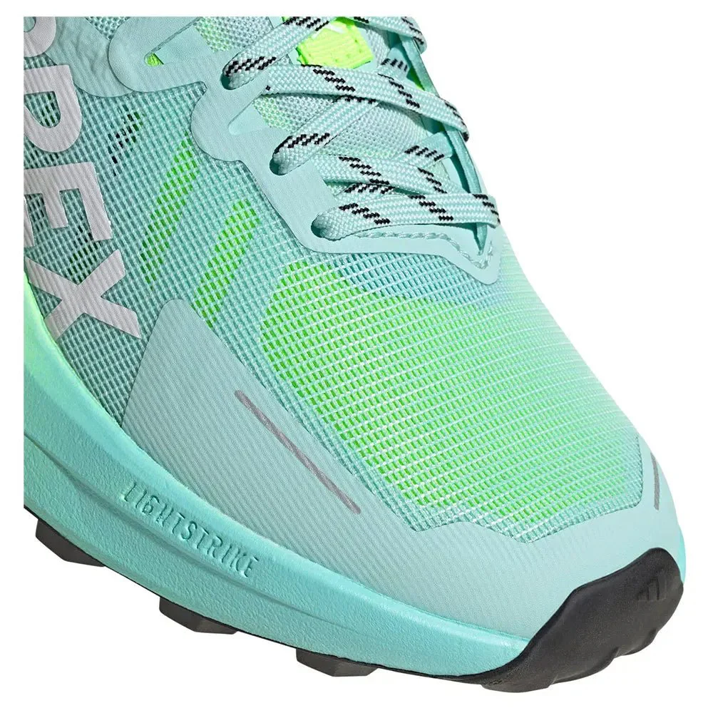 Adidas Women's Terrex Agravic 3 - Semi Flash Aqua / Cloud White / Lucid Lemon - Image 7