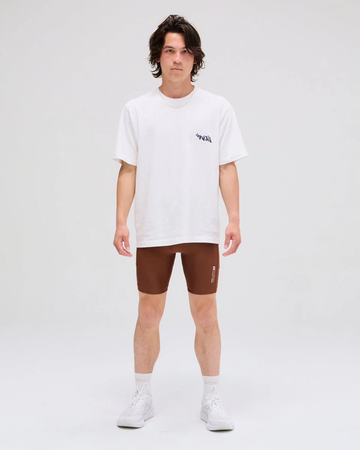 Bandit "Abstract Water" Cotton Tee, Unisex - White - Image 2