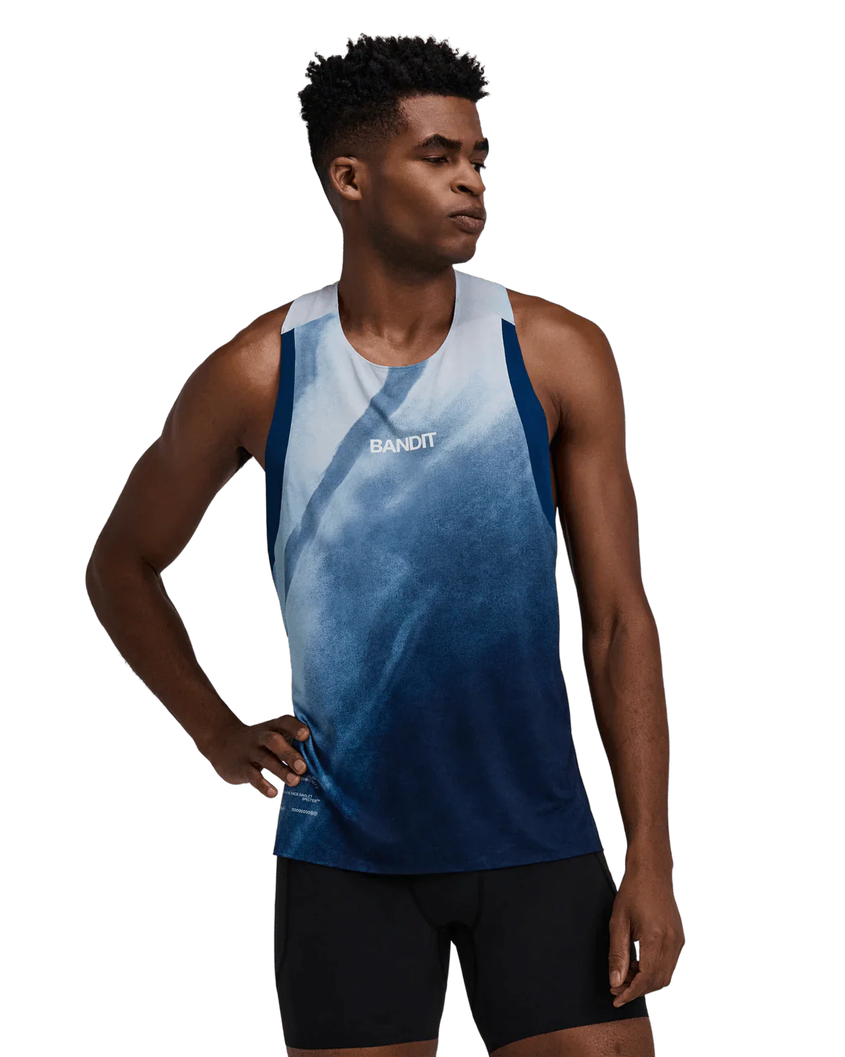 Bandit Men's Specter™ Race Singlet - Undertow Ink Blue - Image 3