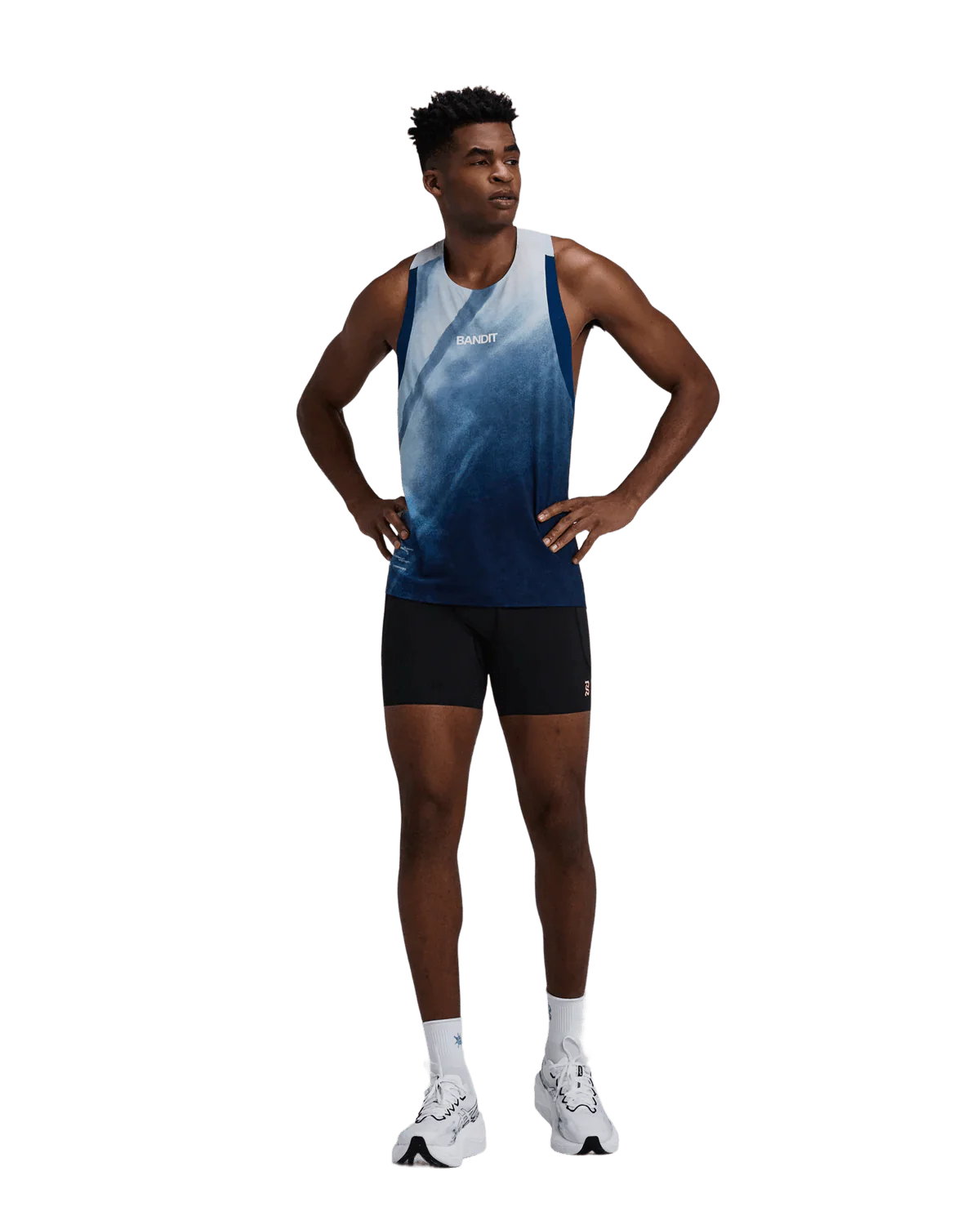 Bandit Men's Specter™ Race Singlet - Undertow Ink Blue - Image 7