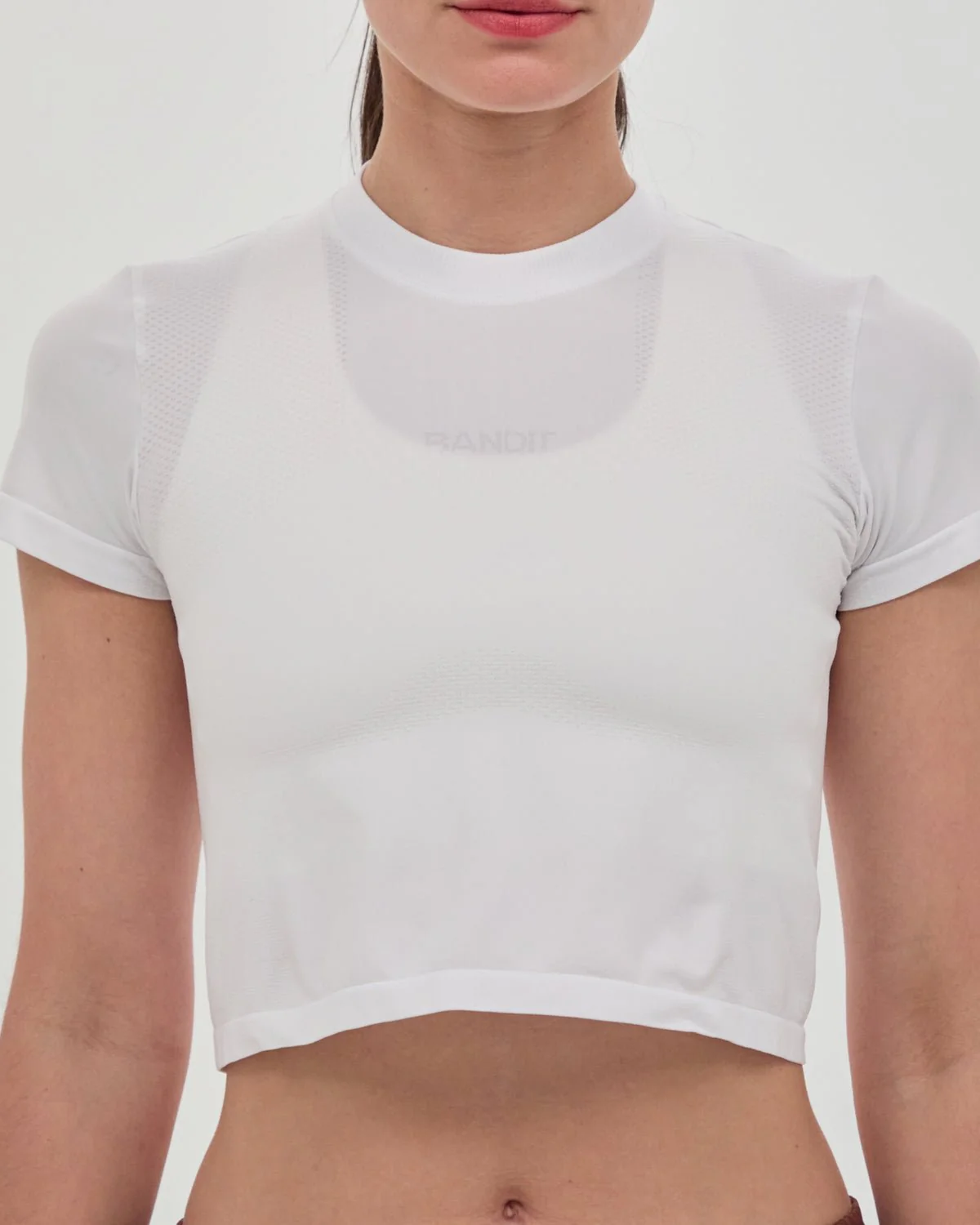 Bandit Mercury Seamless™ Women's Crop Tee - White - Image 4