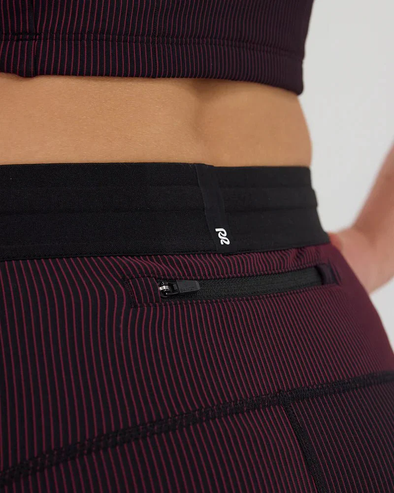 Bandit Striped Cadence™ 5" Compression Shorts - Black with Fig - Image 5