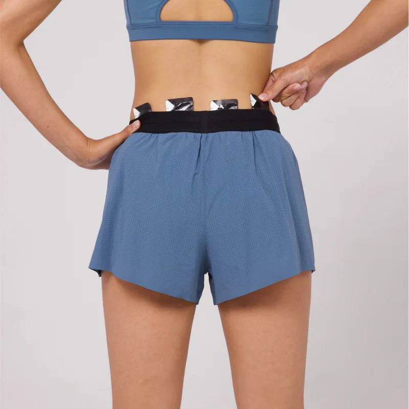Bandit Vento™ Women's 3" Splitty Short - Steel Blue - Image 4