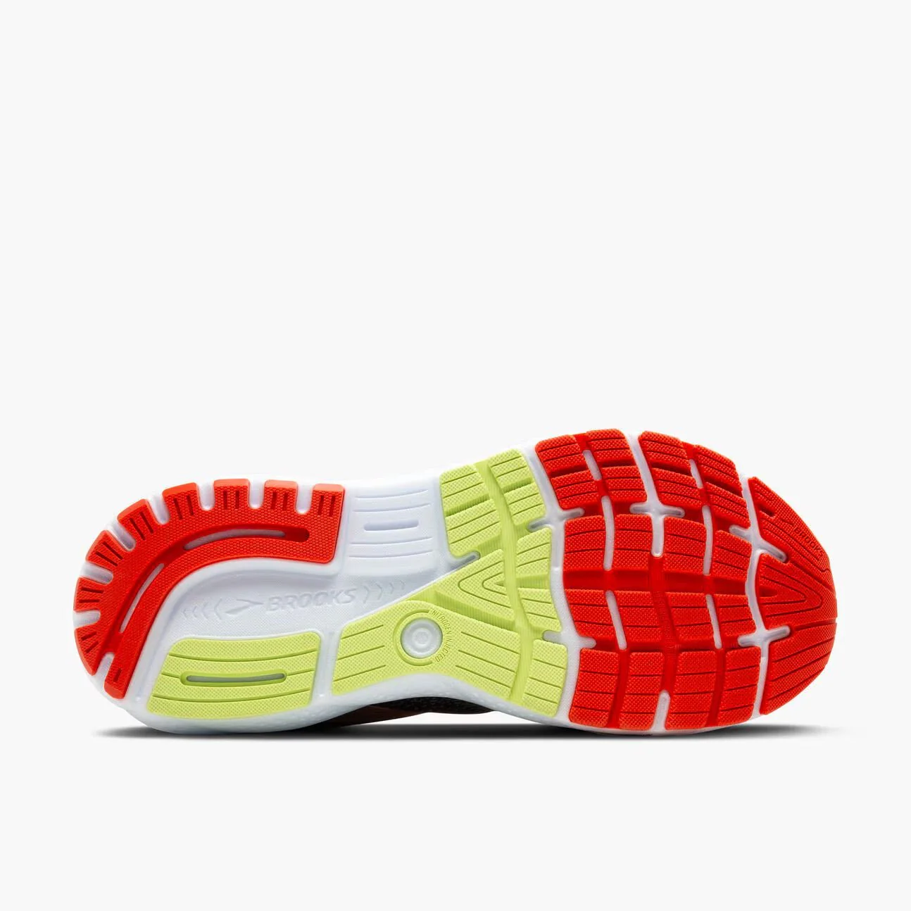 Brooks Men's Ghost 16 – Black / Mandarin Red / Green - Image 5