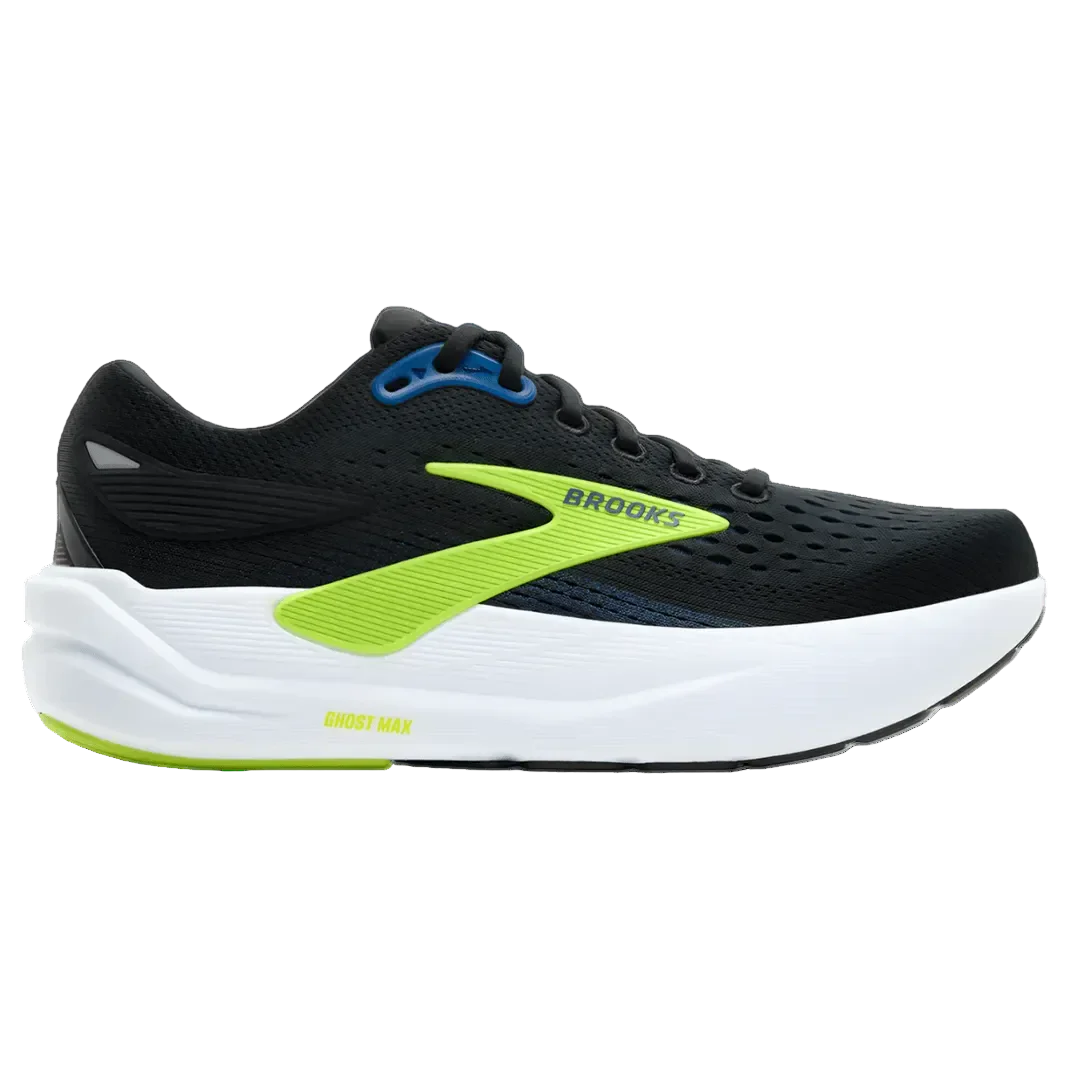 Brooks Men’s Ghost Max 3 | Black / Navy / Acid Lime