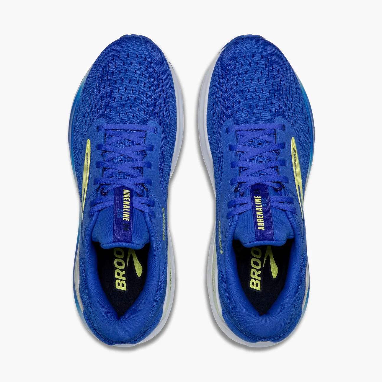 Brooks Men's Adrenaline GTS 24 – Cobalt/Neo Yellow/Peacoat - Image 4