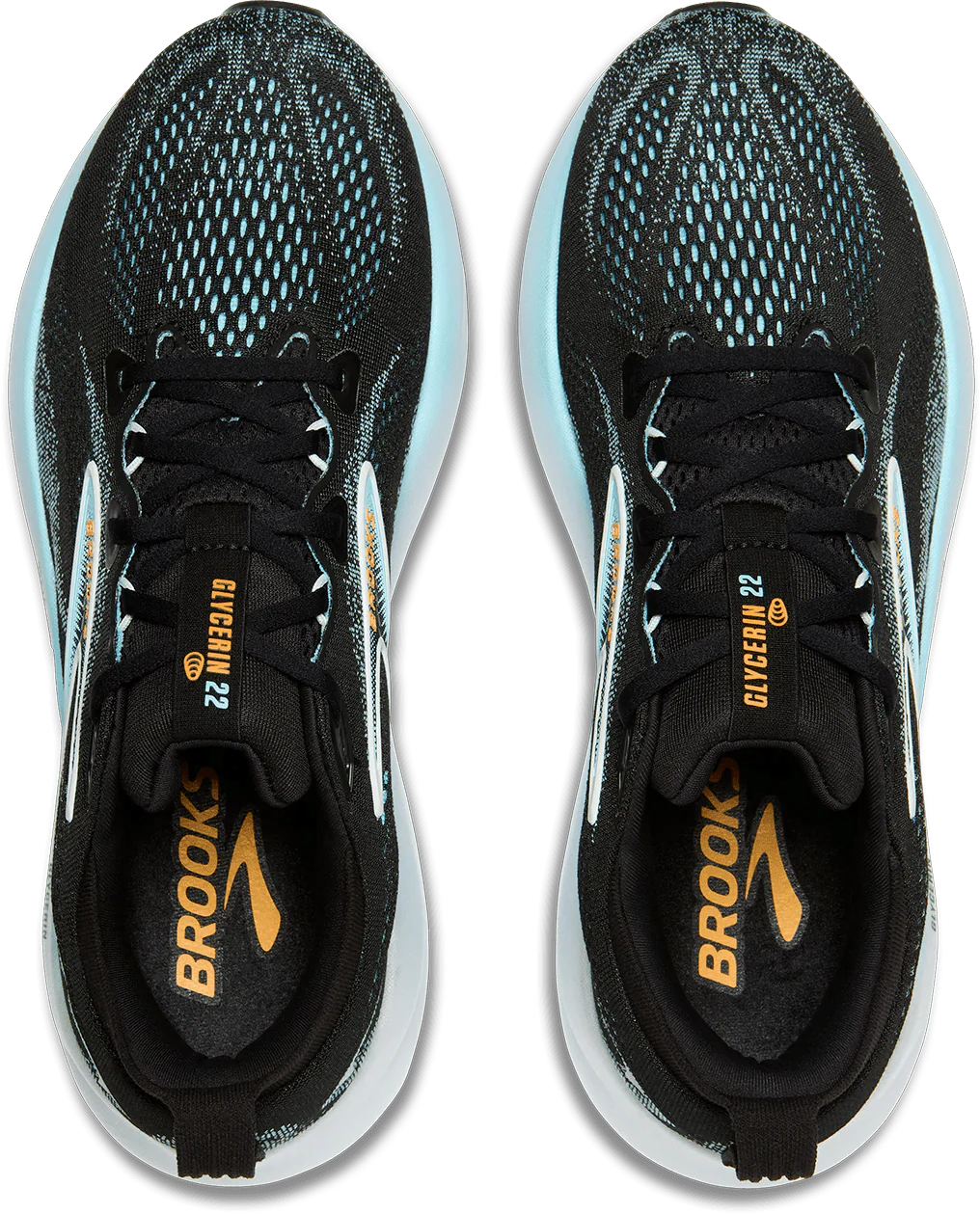 Brooks Men's Glycerin 22 - Black/Atomizer/Blazing Orange - Image 4