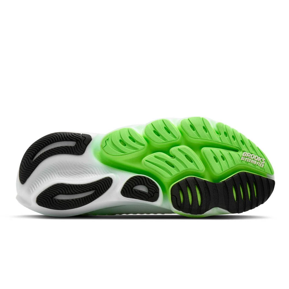 Brooks Men's Glycerin Flex - White / Green Gecko / Phantom - Image 3