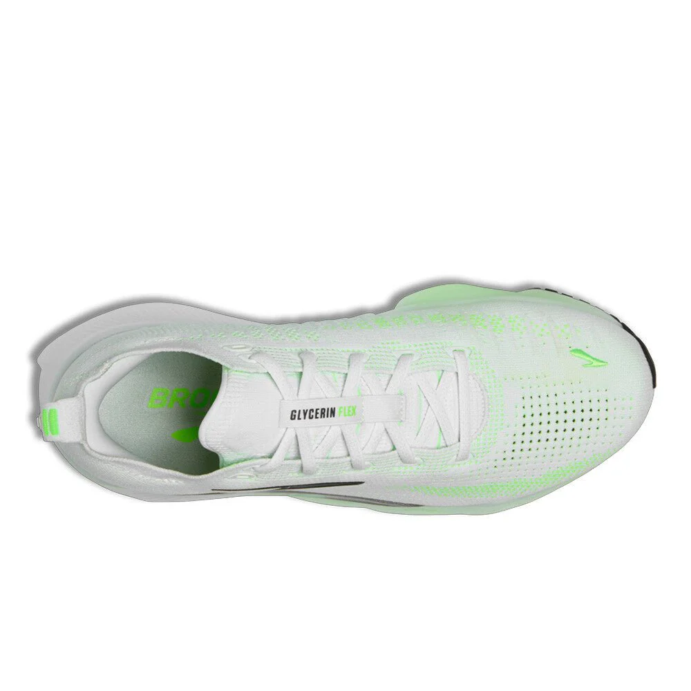 Brooks Men's Glycerin Flex - White / Green Gecko / Phantom - Image 4