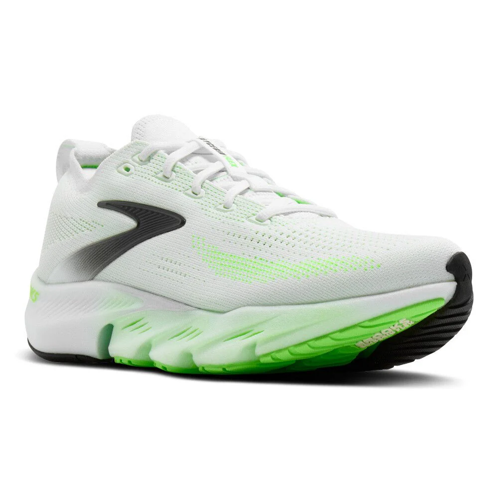 Brooks Men's Glycerin Flex - White / Green Gecko / Phantom - Image 5