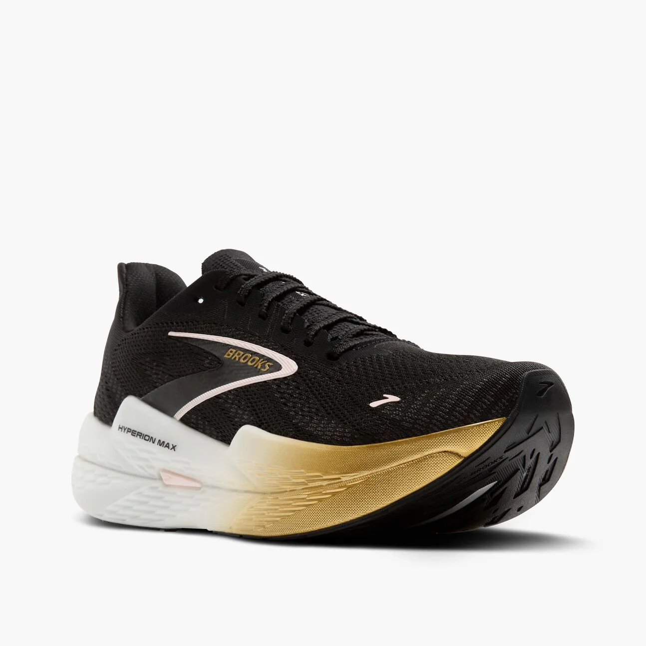 Brooks Men's Hyperion Max 2 – Black/Gold/Pink - Image 6