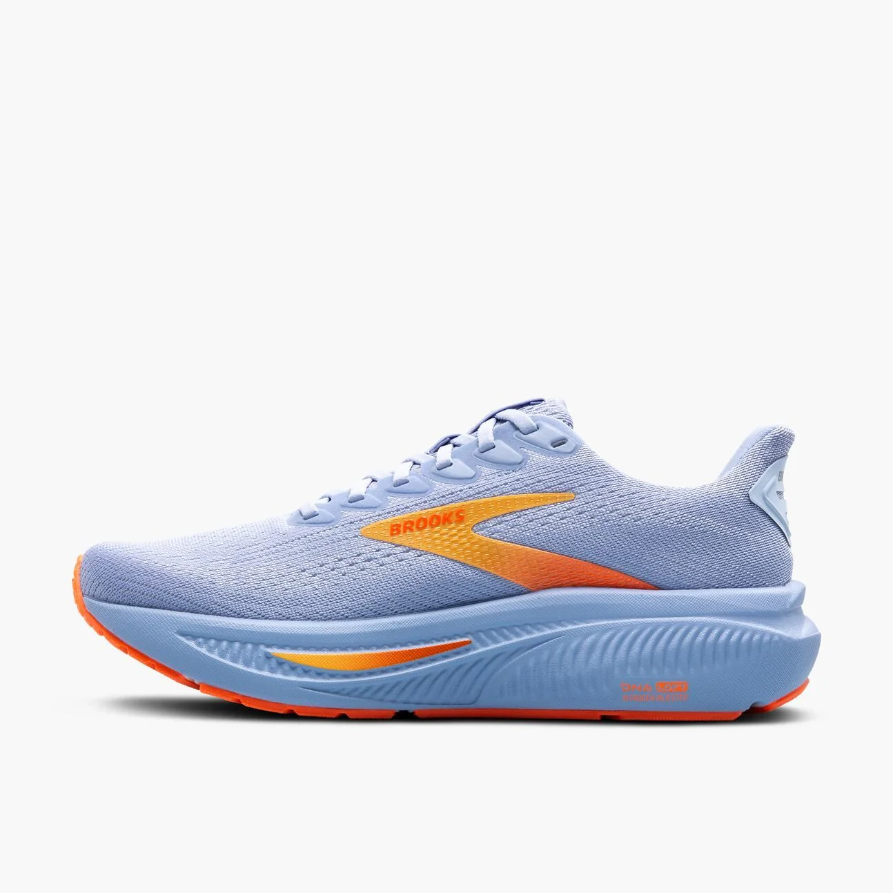 Brooks Women's Ghost 17 – Blue Heron/White/Orange - Image 2