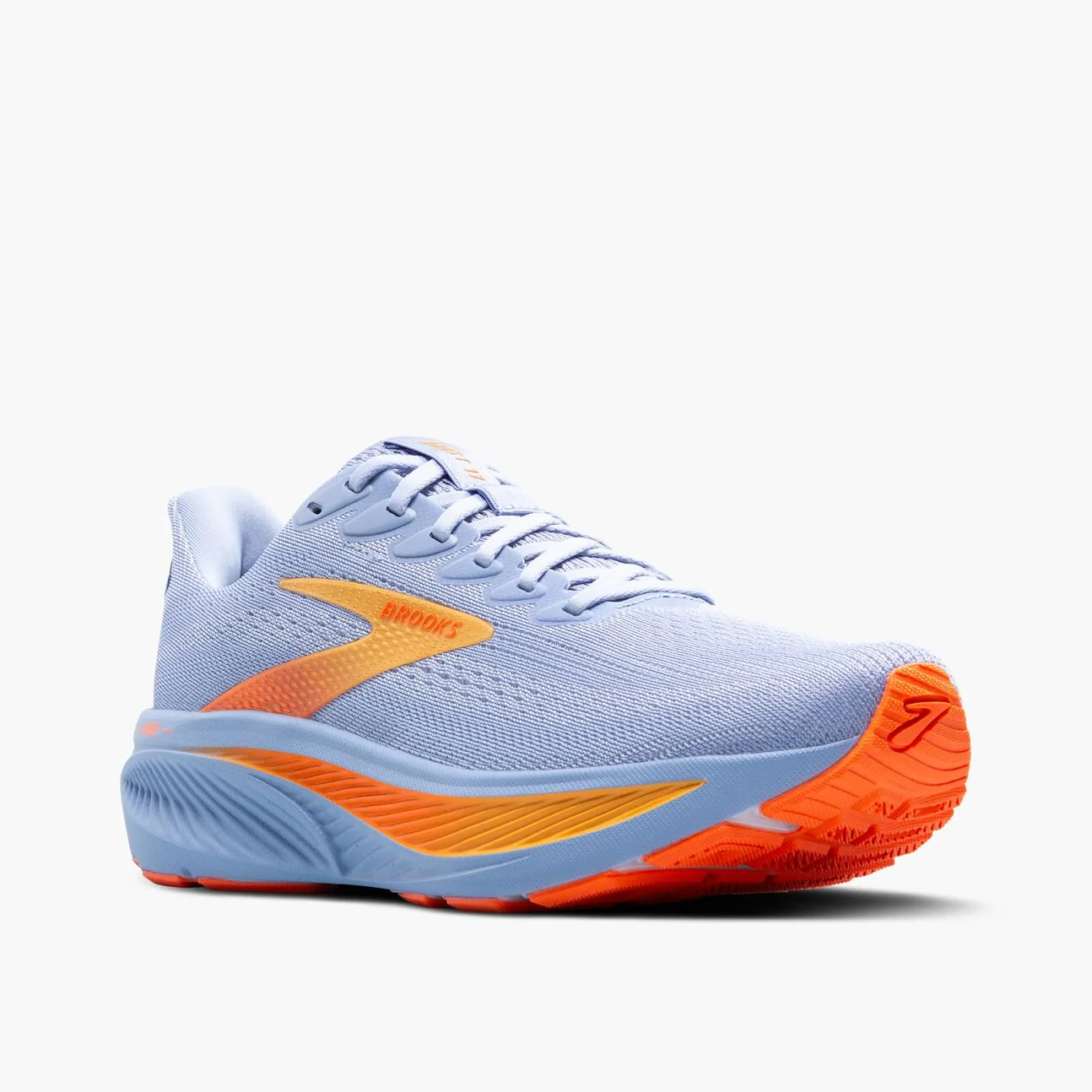 Brooks Women's Ghost 17 – Blue Heron/White/Orange - Image 5