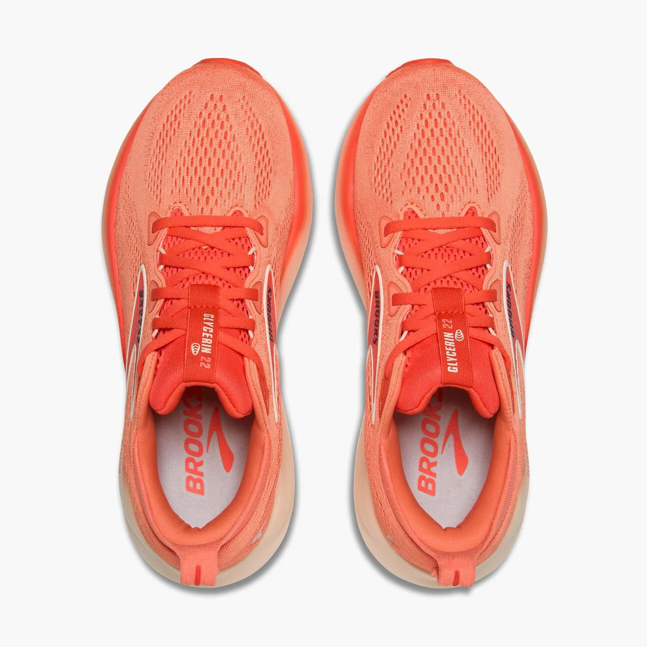 Brooks Women's Glycerin 22 - Desert Flower / Hot Coral / Milk - Image 4