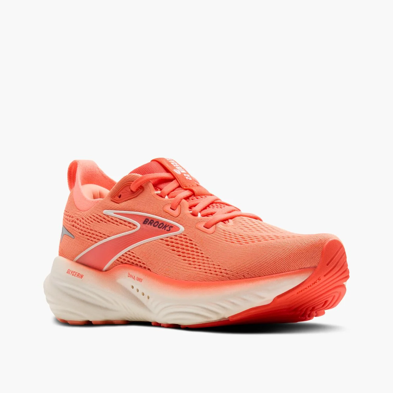 Brooks Women's Glycerin 22 - Desert Flower / Hot Coral / Milk - Image 5