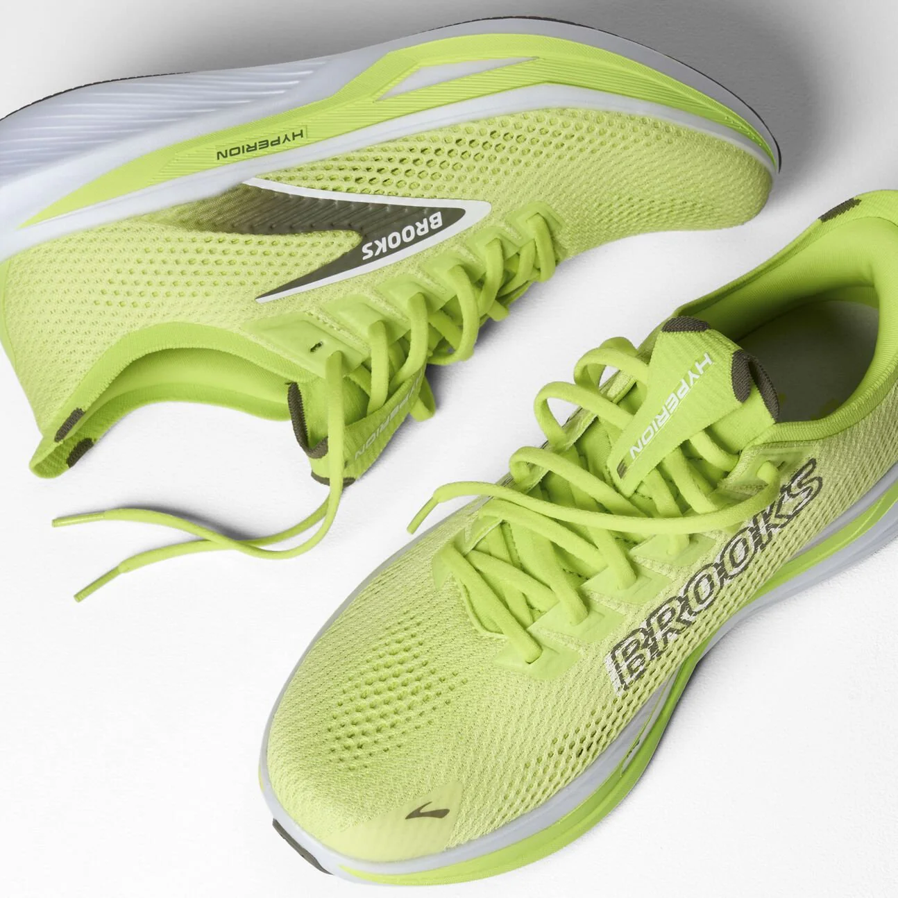Brooks Men’s Hyperion 3 | Sunny Lime / Olive / White - Image 2
