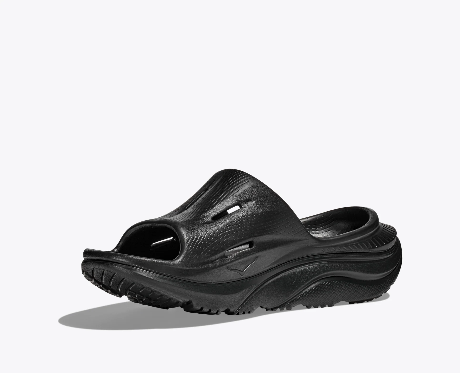 Hoka ORA Recovery Slide 3 - Black / Black - Image 5
