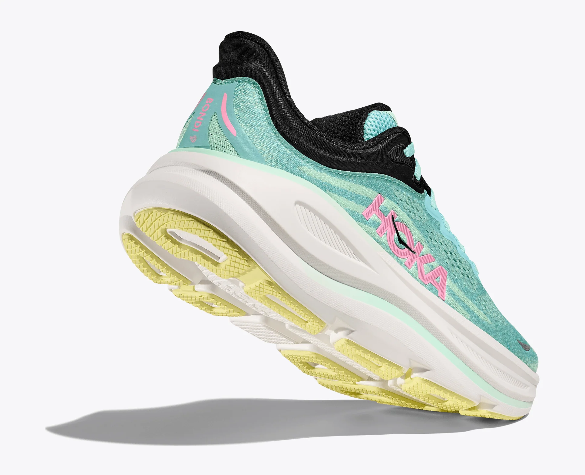 Hoka Women's Bondi 9 - Blue Spark / Mint Fluorite - Image 4