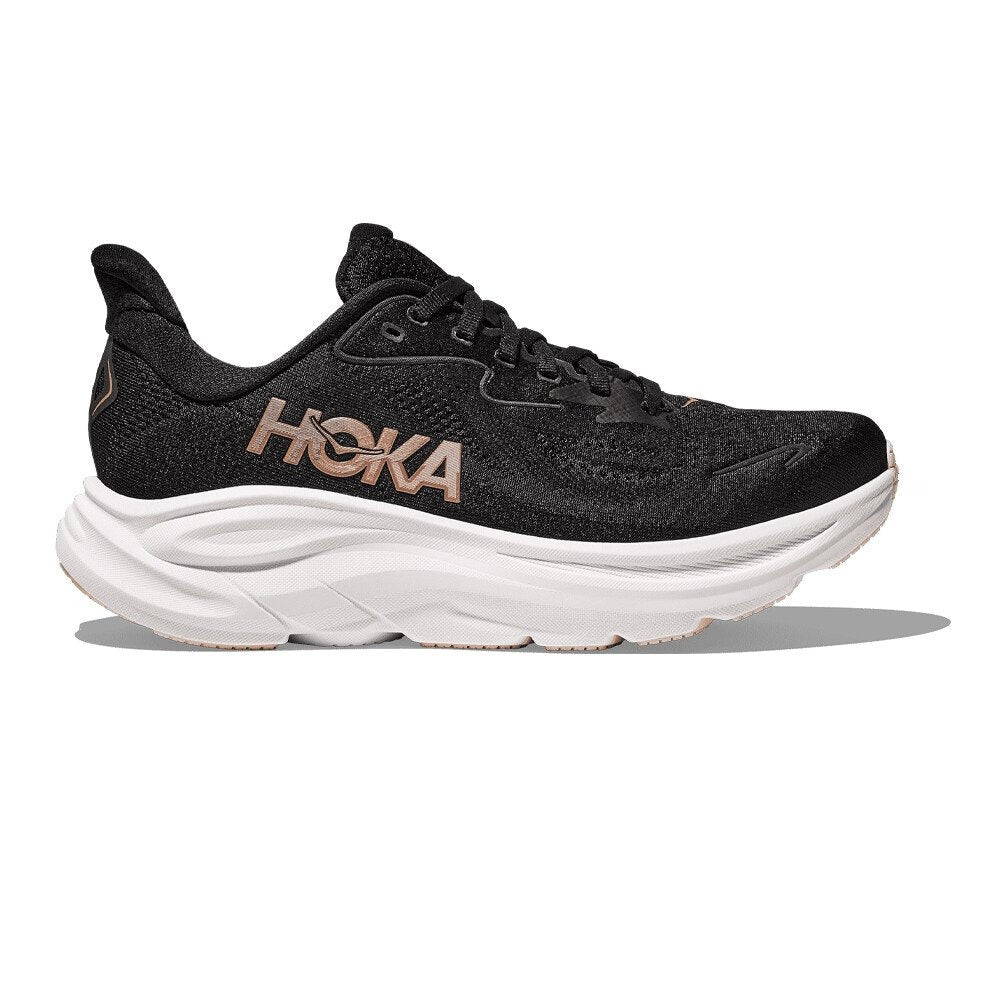 Hoka Women's Clifton 10 – Black / Rose Gold