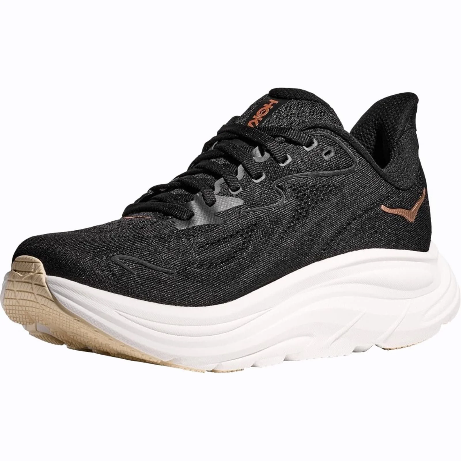 Hoka Women's Clifton 10 – Black / Rose Gold - Image 5