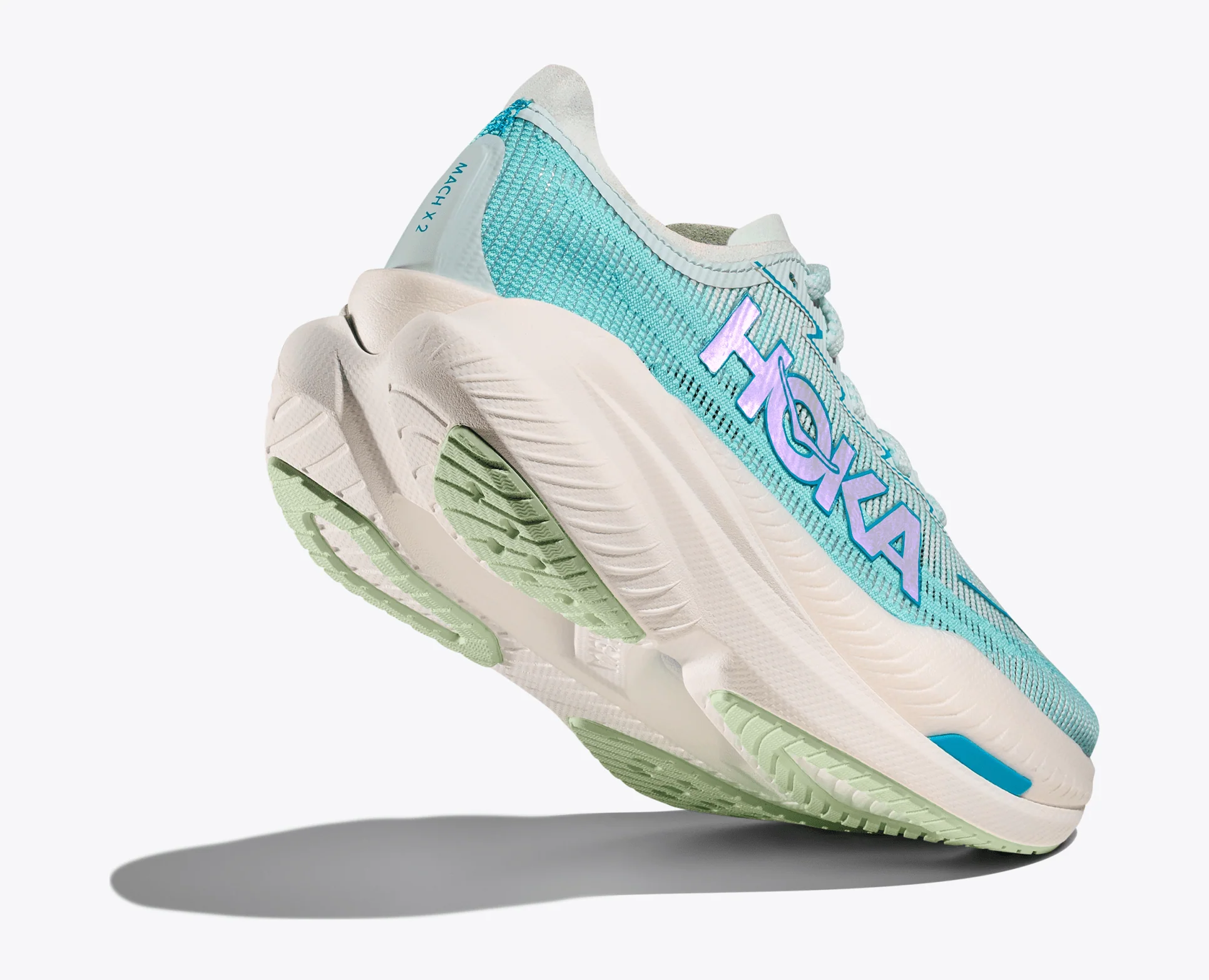 Hoka Women's Mach X 2 – Snow Melt / Blue Spark - Image 6