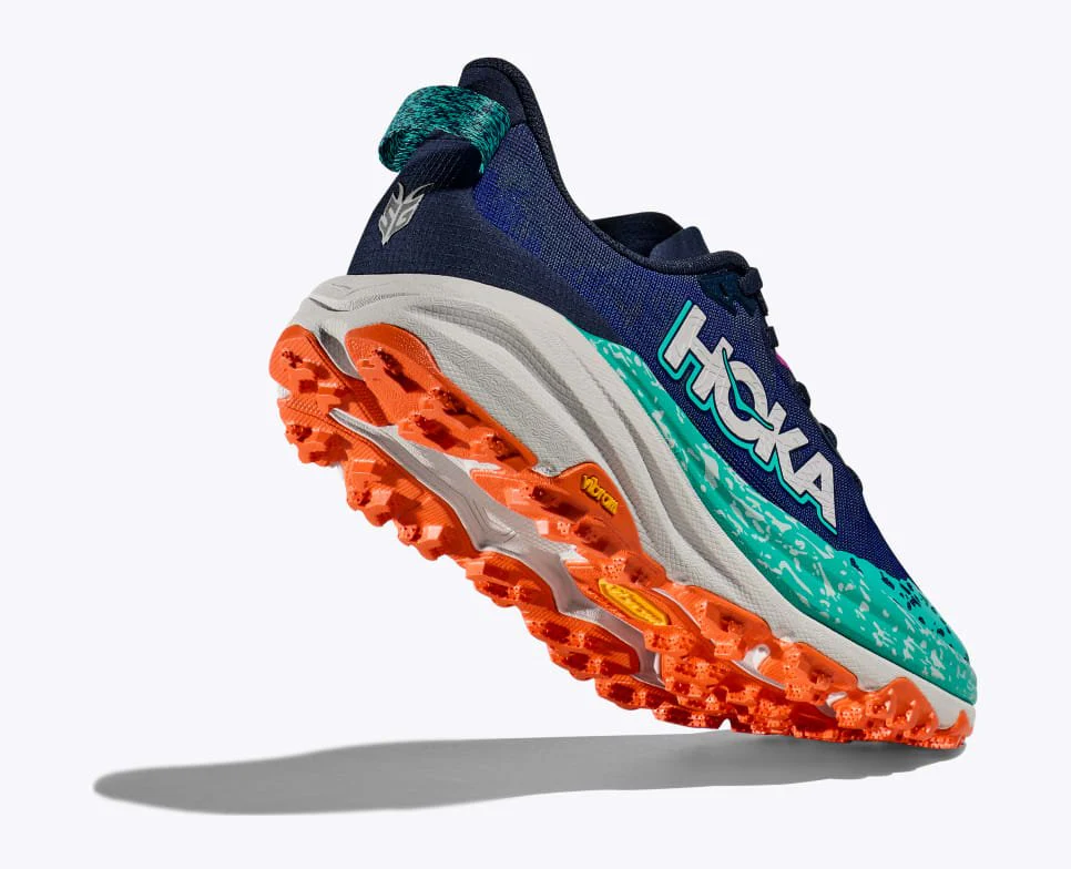 Hoka Women's Speedgoat 6 - Varsity Navy / Meteor - Image 4