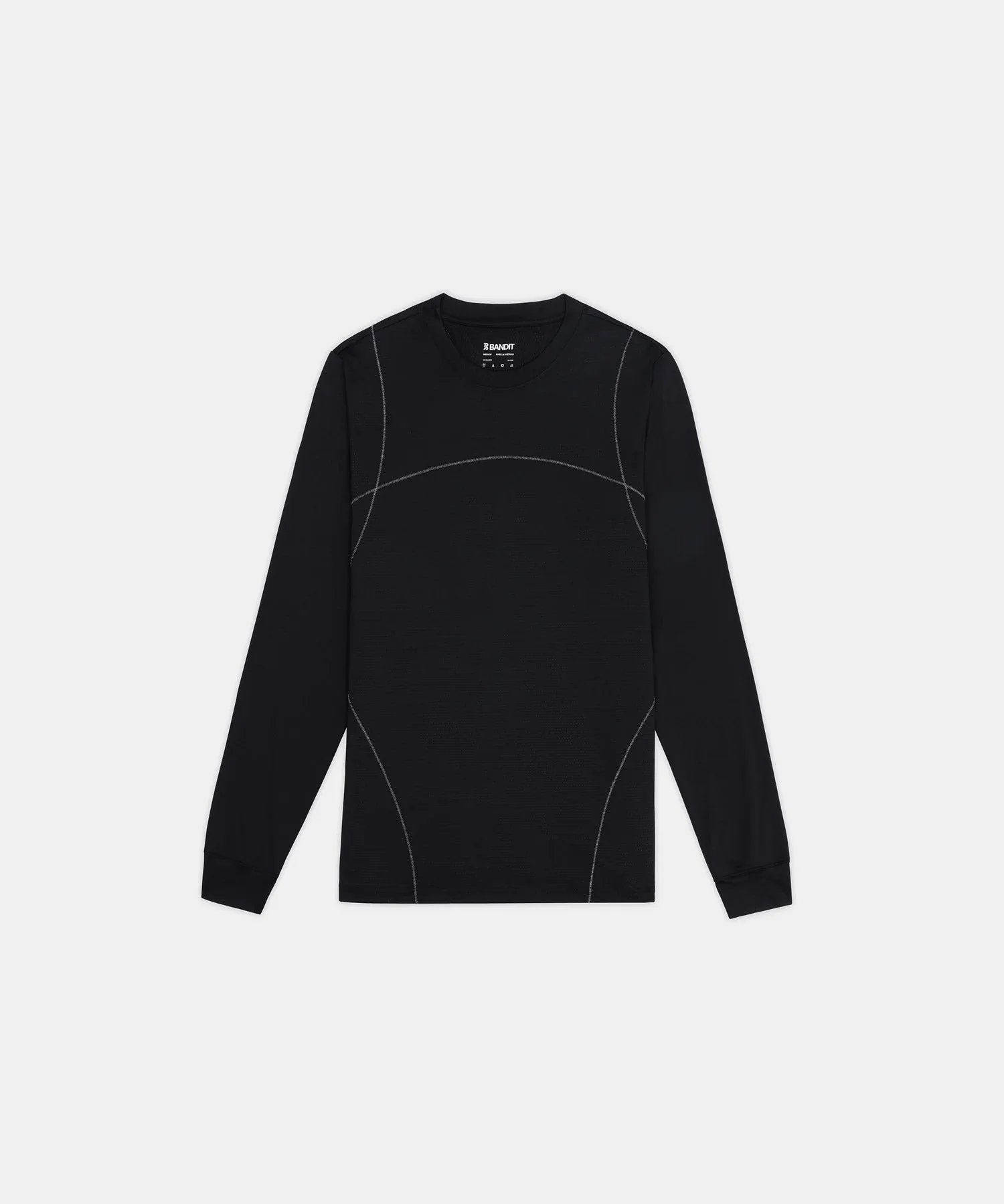 Bandit Men's Micromesh™ Reflecto Stitch™ Long Sleeve Tee - Black