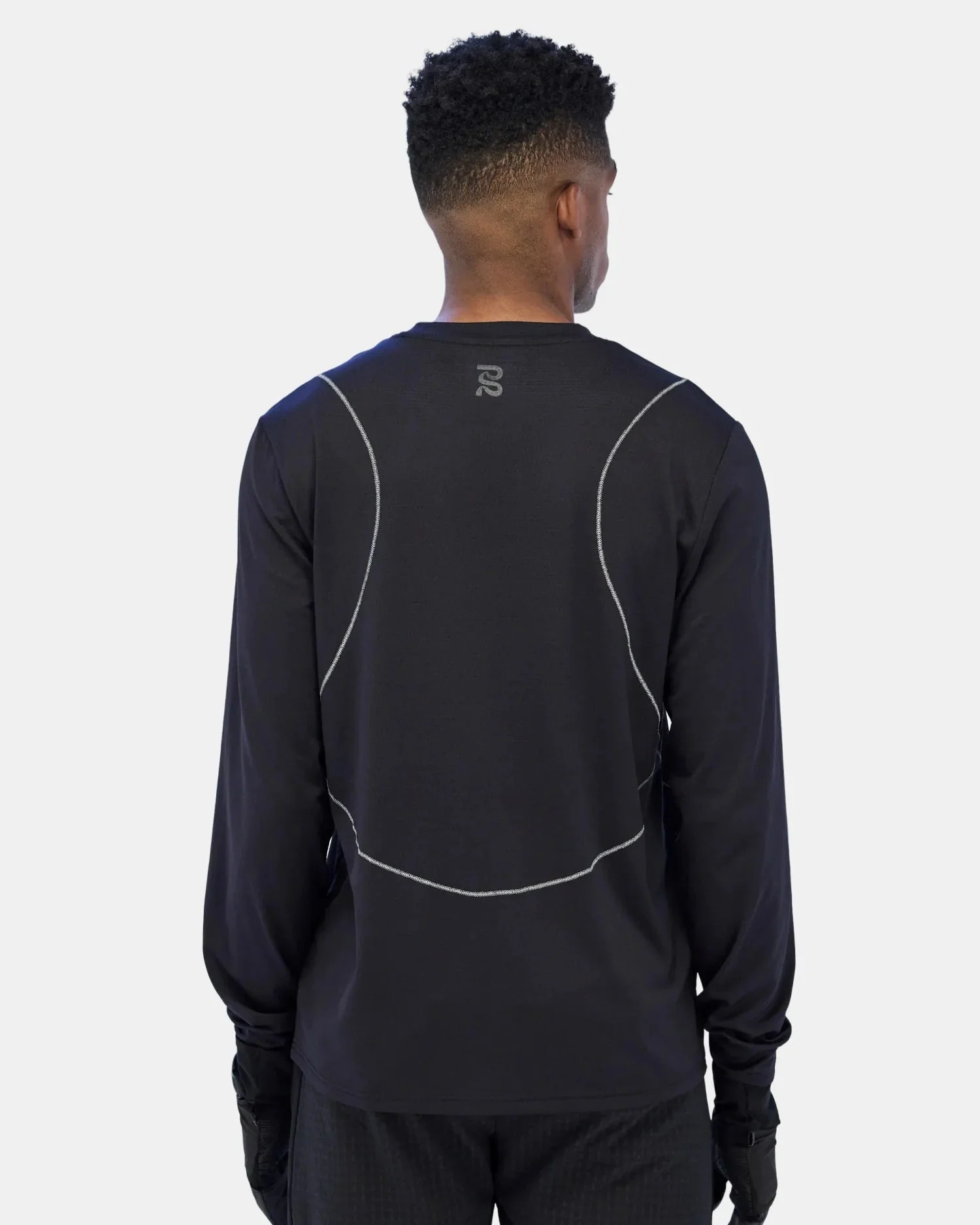 Bandit Men's Micromesh™ Reflecto Stitch™ Long Sleeve Tee - Black - Image 6