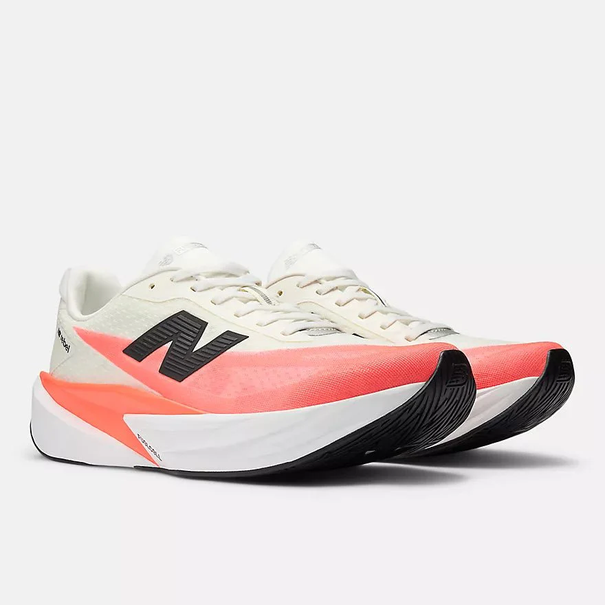 New Balance Men's FuelCell Rebel v5 | Urgent Red with White and Sea Salt - Image 2