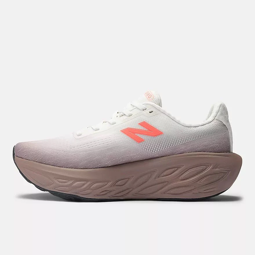 New Balance Women's Fresh Foam X 1080 v14 - Earth Shadow with Reflection and Urgent Red - Image 2