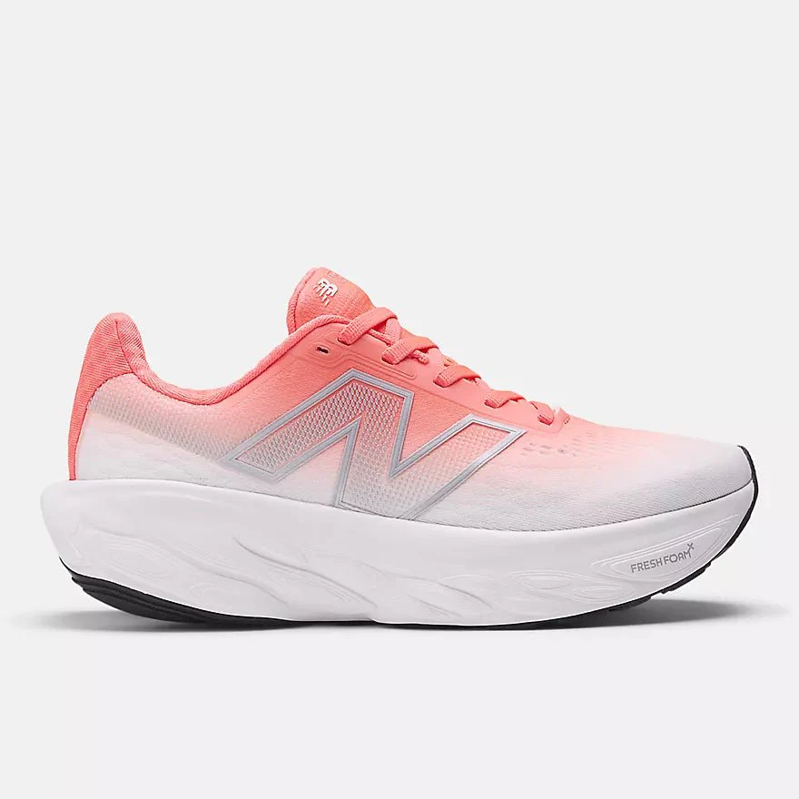 New Balance Women's Fresh Foam X 1080 v14 - Urgent Red with Silver Metallic and Light Silver Metallic